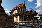 Chiang Mai - Wat Lam Chang, the Ubosot with the Ho Trai (library).